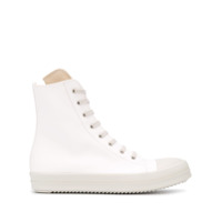 Rick Owens DRKSHDW Tênis cano alto com solado chunky - Branco