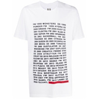 Rick Owens DRKSHDW text-print T-shirt - Branco