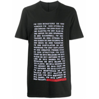 Rick Owens DRKSHDW text-print T-shirt - Preto