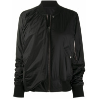 Rick Owens Jaqueta bomber com detalhes drapeados - Preto