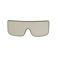 Rick Owens mirrored oversized sunglasses - Prateado