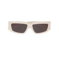 Rick Owens Óculos de sol retangular - Branco