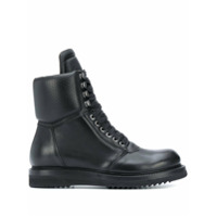 Rick Owens perforated military boots - Preto