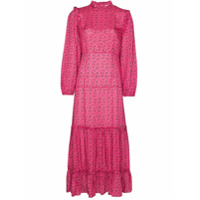Rixo Vestido midi com estampa floral Monet - Rosa