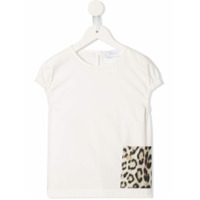 Roberto Cavalli Junior Camiseta animal print - Branco
