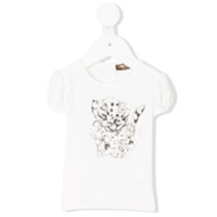 Roberto Cavalli Junior Camiseta com estampa de leopardo - Branco
