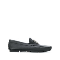 Roberto Cavalli Mocassim de couro com fivela - Preto