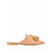 Rodo Sandália slip-on com detalhes de tassel - Neutro