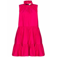 Roksanda Vestido gola alta com recortes - Rosa