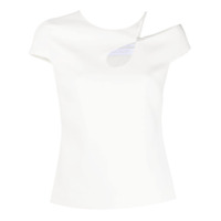 Roland Mouret Blusa assimétrica Rialto com recortes - Branco