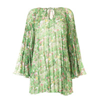 Romance Was Born Blusa Lacy Gardens com pregas - Verde