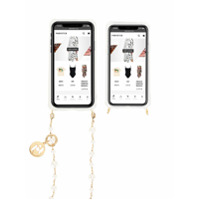 Rosantica Capa para iPhone X com aplicação de esfera perolada - Dourado