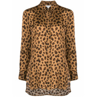 Rosetta Getty Camisa com estampa de leopardo - Preto