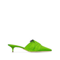 Rosie Assoulin Mule sapatilha com salto 30mm - Verde