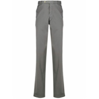 Rota Calça chino slim com cintura média - Cinza