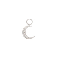 Roxanne First Pingente de lua em ouro branco 14k com diamantes - WHITE GOLD