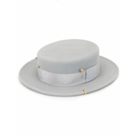 Ruslan Baginskiy chain detail fedora hat - Cinza