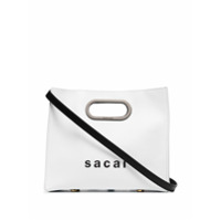 Sacai Bolsa tote de couro New Shopper branca - Branco