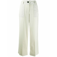 Sacai Calça pantalona de alfaiataria - Cinza