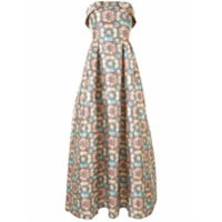 Sachin & Babi Vestido de festa Lianna com estampa geométrica - Preto