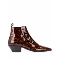 Saint Laurent Ankle boot Belle com salto 45mm - Marrom