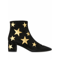 Saint Laurent Ankle boot com patch de estrela - Preto