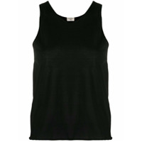 Saint Laurent Blusa decote redondo de tricô - Preto