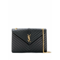 Saint Laurent Bolsa tiracolo envelope grande - Preto