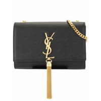 Saint Laurent Bolsa tiracolo Kate de couro - Preto