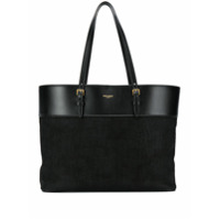 Saint Laurent Bolsa tote grande de couro - Preto