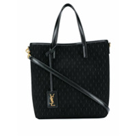 Saint Laurent Bolsa tote monogramada - Preto