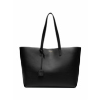 Saint Laurent Bolsa tote shopping de couro - Preto