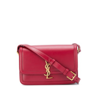 Saint Laurent Bolsa transversal com placa monogramada - Vermelho
