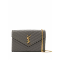 Saint Laurent Bolsa transversal Envelope Y - Marrom