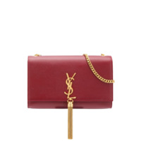 Saint Laurent Bolsa transversal Kate monogramada - Vermelho