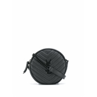 Saint Laurent Bolsa transversal redonda Vynile - Preto