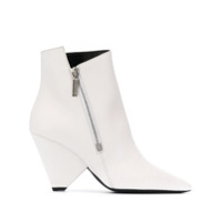 Saint Laurent Bota Niki com plataforma - Branco