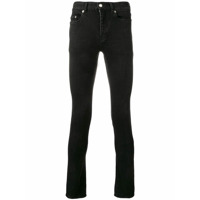 Saint Laurent Calça jeans skinny cintura baixa - Preto