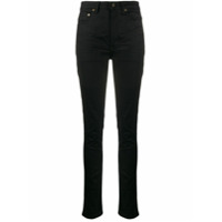Saint Laurent Calça jeans skinny com cintura alta - Preto