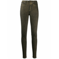 Saint Laurent Calça jeans skinny metálica - Preto