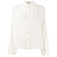 Saint Laurent Camisa com mangas bufantes - Neutro