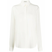 Saint Laurent Camisa mangas longas com abotoamento - Branco