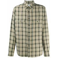 Saint Laurent Camisa xadrez com mangas longas - Neutro