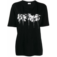 Saint Laurent Camiseta com estampa de palmeira - Preto