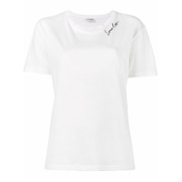 Saint Laurent Camiseta com estampa 'LouLou ' - Branco
