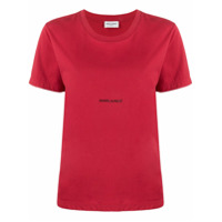 Saint Laurent Camiseta gola redonda - Vermelho
