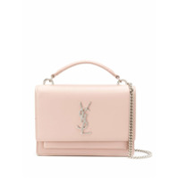 Saint Laurent Carteira Sunset com corrente - Rosa