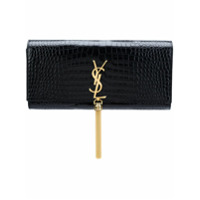 Saint Laurent Clutch 'Kate' com tassel - Preto