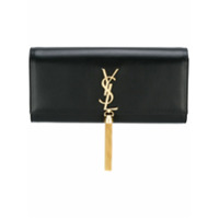 Saint Laurent Clutch 'Kate' com tassel - Preto