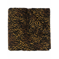 Saint Laurent Echarpe camuflado leopardo - Marrom